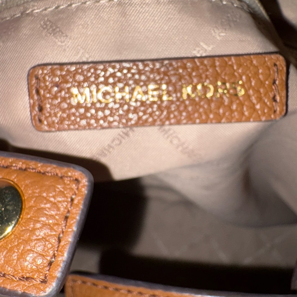 Michael Kors Brown Logo Tote Bag - Picture 7 of 9